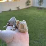 Bone Rat Articulating 3D Print Skeleton Rat-Create Fantasy Crafts