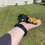 Mini Black & Gold Combo 3d Print Articulating Dragons-Create Fantasy Crafts