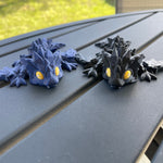 3D Print Small Black or Blue Articulating Crystal Wing Dragon-Create Fantasy Crafts