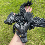 Extra Large Black Dragon 3D Printed Articulating Dragon-Create Fantasy Crafts