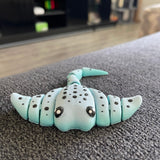 Baby Articulating Stingray 3D Printed Fidget Toy Desk Decor-Create Fantasy Crafts