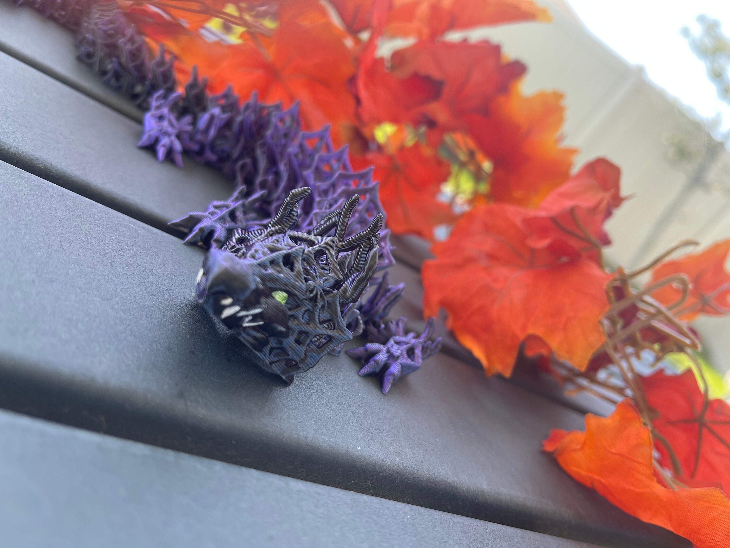 Wicked Dragon 3D Printed Articulating Halloween Fall Dragon-Create Fantasy Crafts