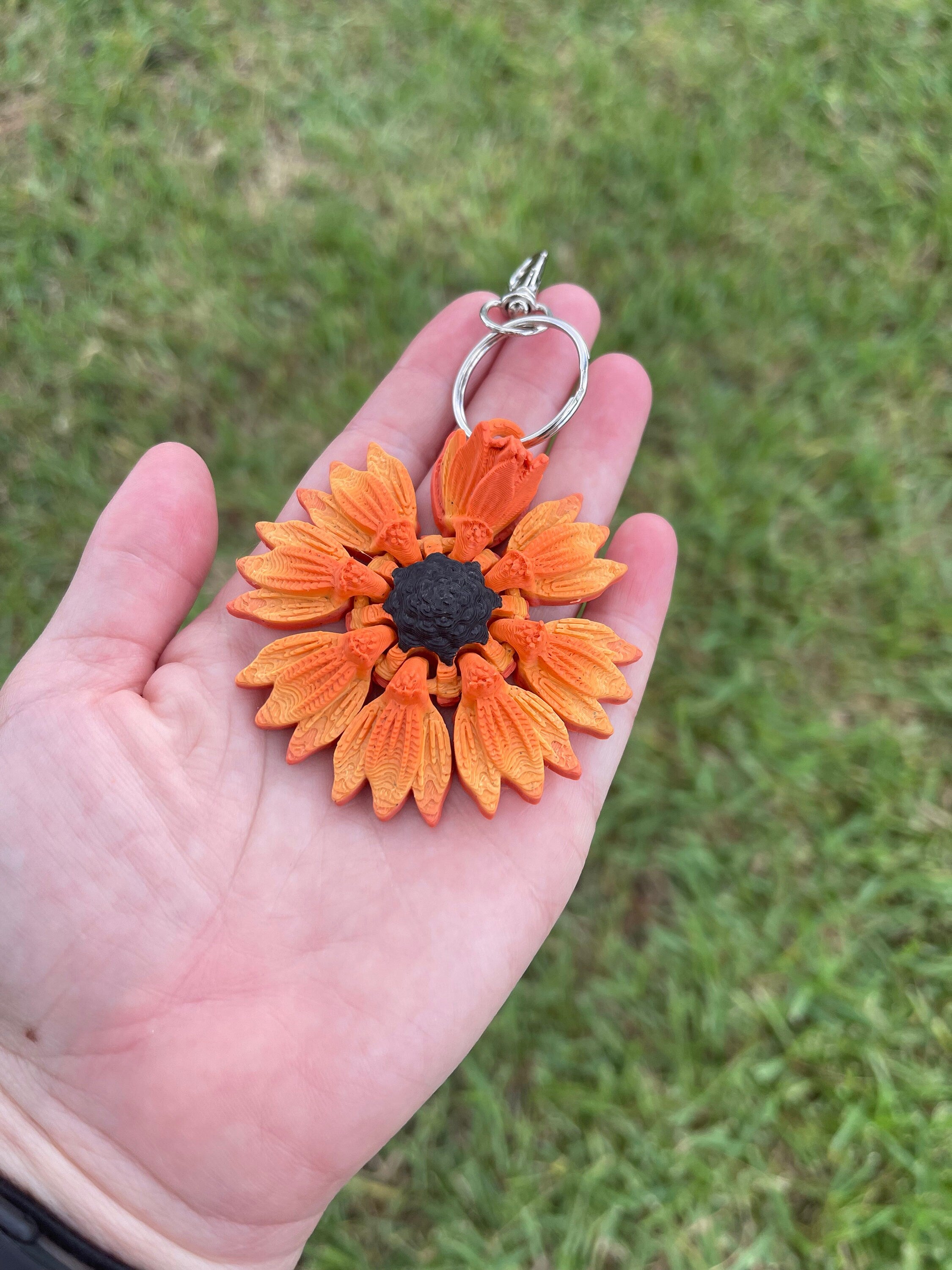 3D Print Sunflower Keychain-Create Fantasy Crafts