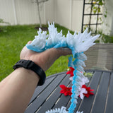 Winter Dragon Articulating 3D Print Ice Dragon Gift Toy Decor-Create Fantasy Crafts