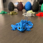 3D Print Small Dragon Egg with Tiny Articulating Dragon You Choose Color Dragon and Egg Customizable Great Gift-Create Fantasy Crafts