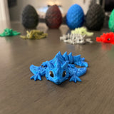 3D Print Small Dragon Egg with Tiny Articulating Dragon You Choose Color Dragon and Egg Customizable Great Gift-Create Fantasy Crafts