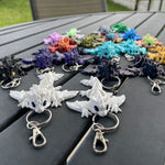 3D Print Dragon Keychain Customizable Pick your Color and Style Fidget Toy Gift Bag Decor-Create Fantasy Crafts