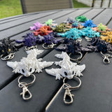 3D Print Dragon Keychain Customizable Pick your Color and Style Fidget Toy Gift Bag Decor-Create Fantasy Crafts