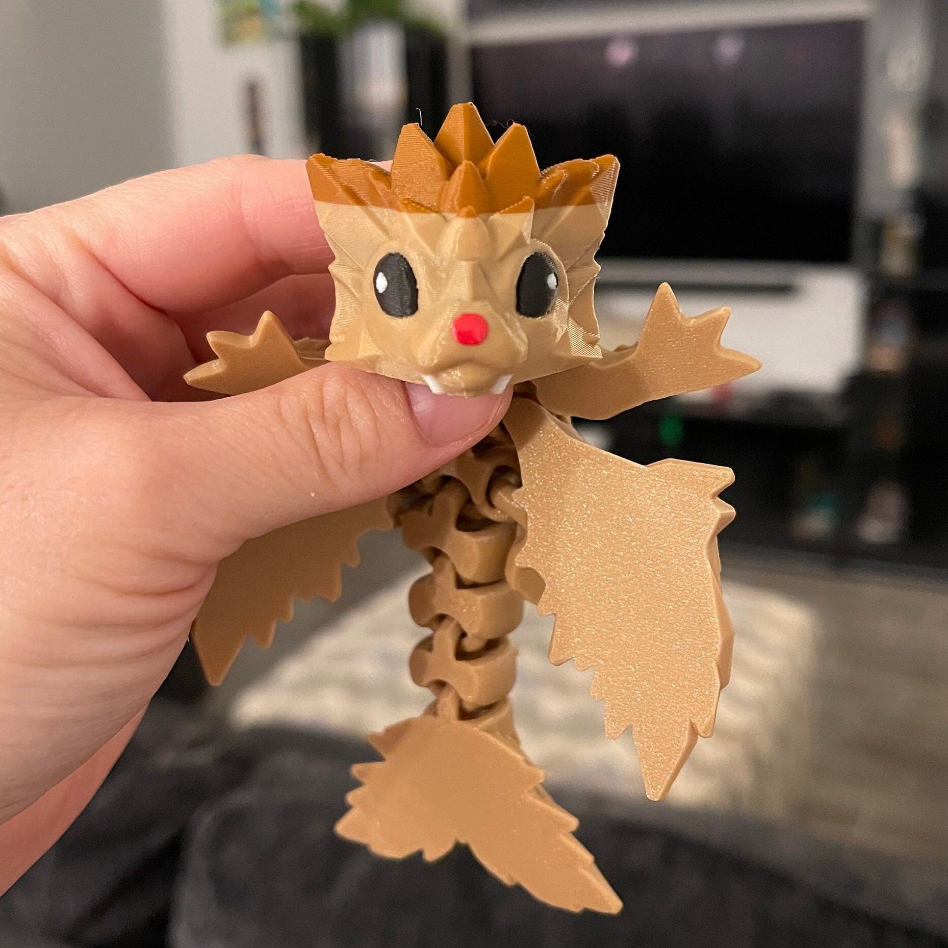 3D Print Small Crystal Wing Dragon - SPECIAL EDITION COLORS-Create Fantasy Crafts