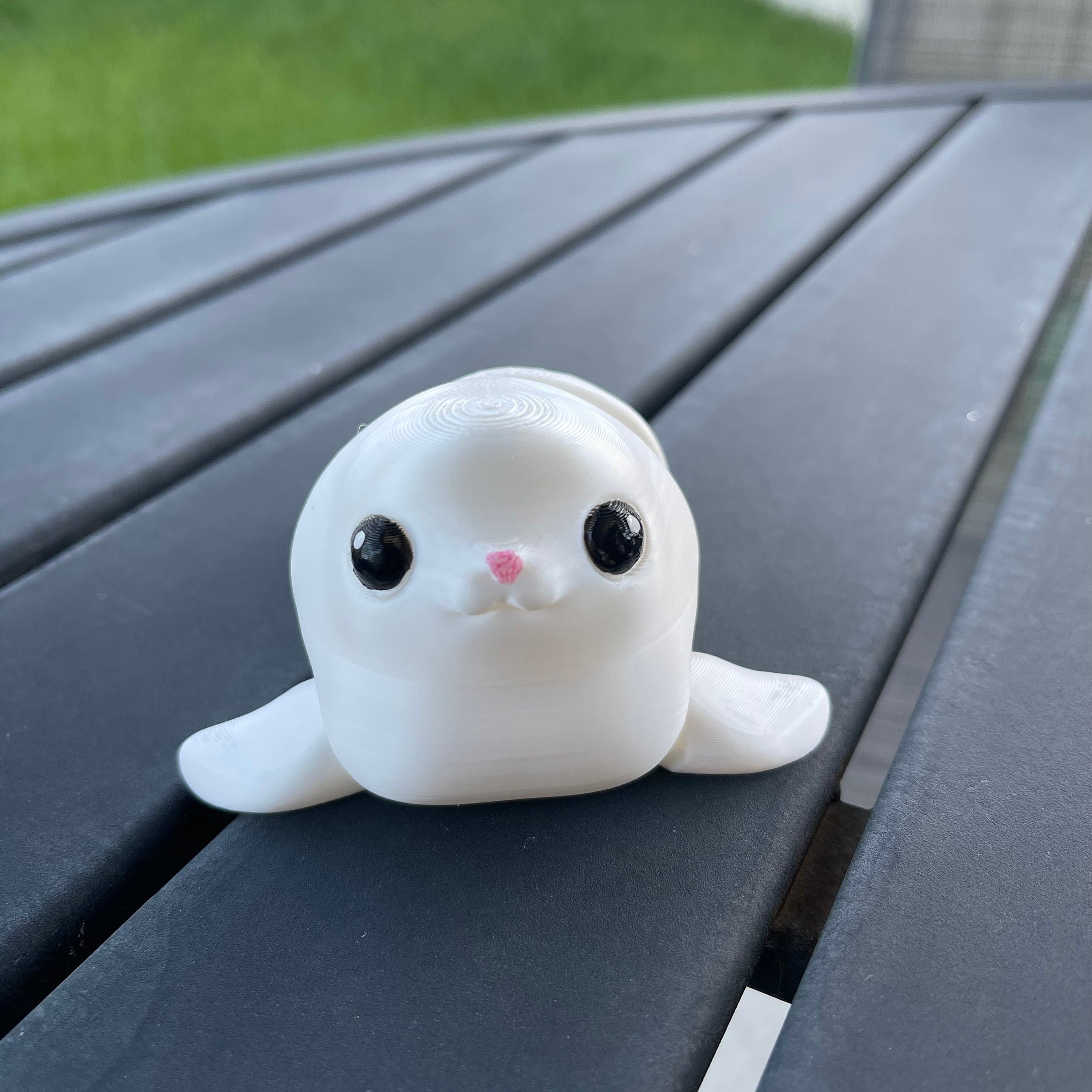 3D Print Cute Seal Articulating Gift Desk Decor Customizable You Choose Color-Create Fantasy Crafts