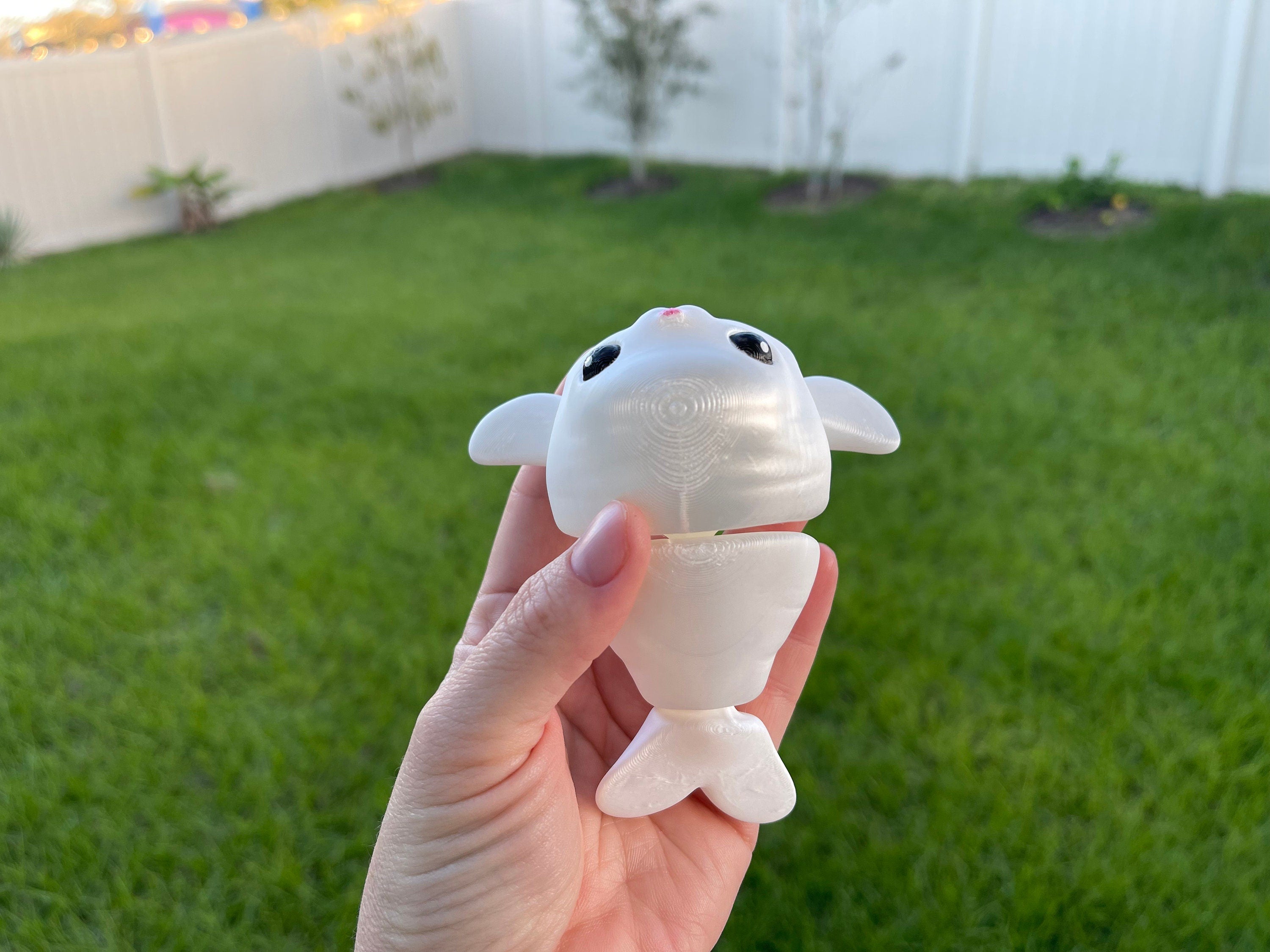 3D Print Cute Seal Articulating Gift Desk Decor Customizable You Choose Color-Create Fantasy Crafts