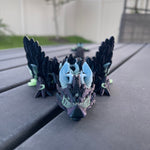 3D Print Lunar Dragon Articulating Color Changing Glow In the Dark Accents-Create Fantasy Crafts