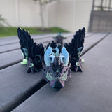 3D Print Lunar Dragon Articulating Color Changing Glow In the Dark Accents-Create Fantasy Crafts