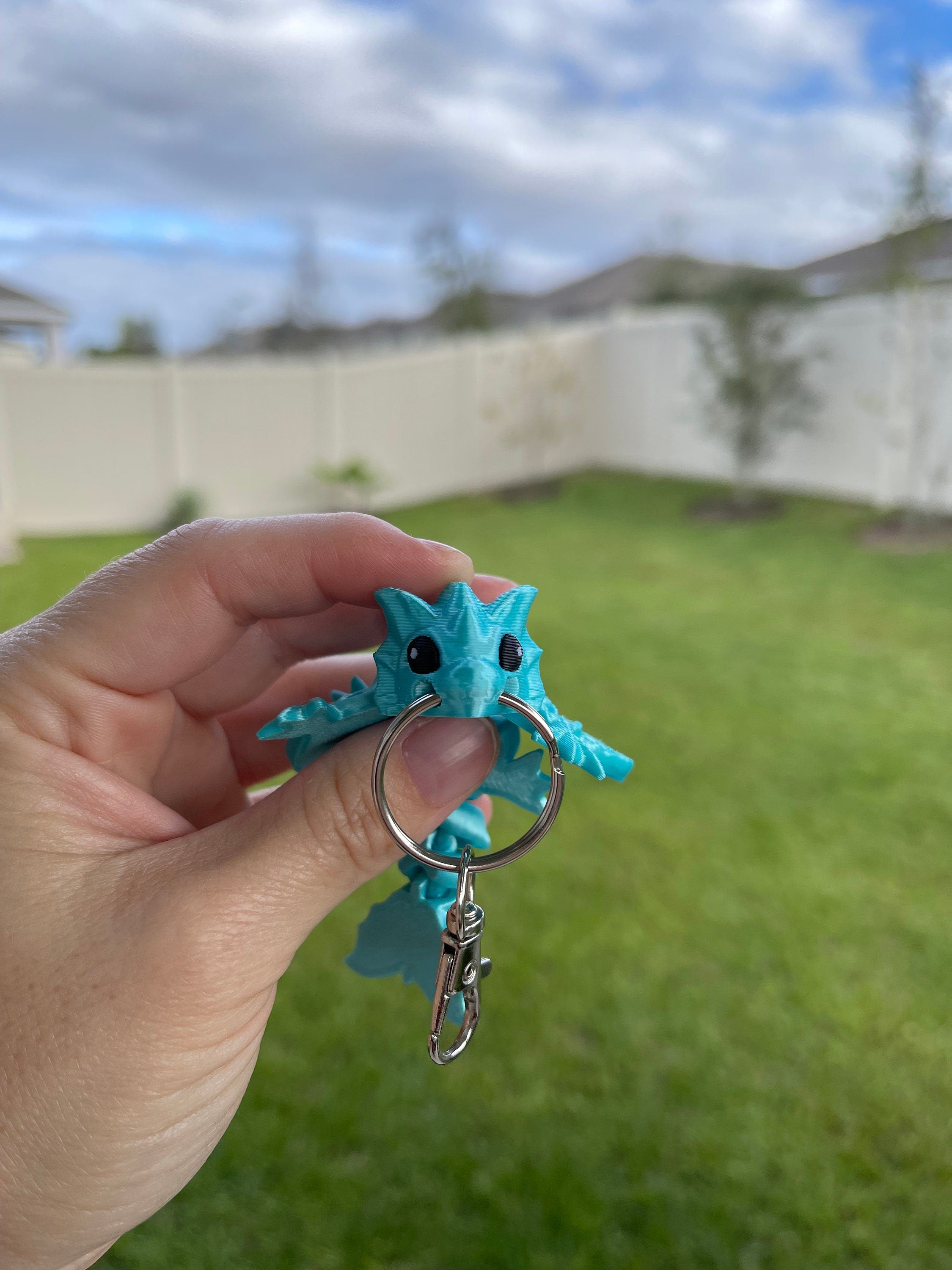 3D Print Dragon Keychain Customizable Pick your Color and Style Fidget Toy Gift Bag Decor-Create Fantasy Crafts