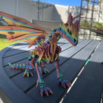 3D Print WraithWing Dragon Customizable Choose your own Color Bookself Decor Fidget Toy Gift-Create Fantasy Crafts