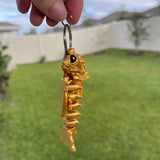 Gold Dragon Keychain - Articulating 3D Print-Create Fantasy Crafts