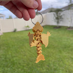 Gold Dragon Keychain - Articulating 3D Print-Create Fantasy Crafts