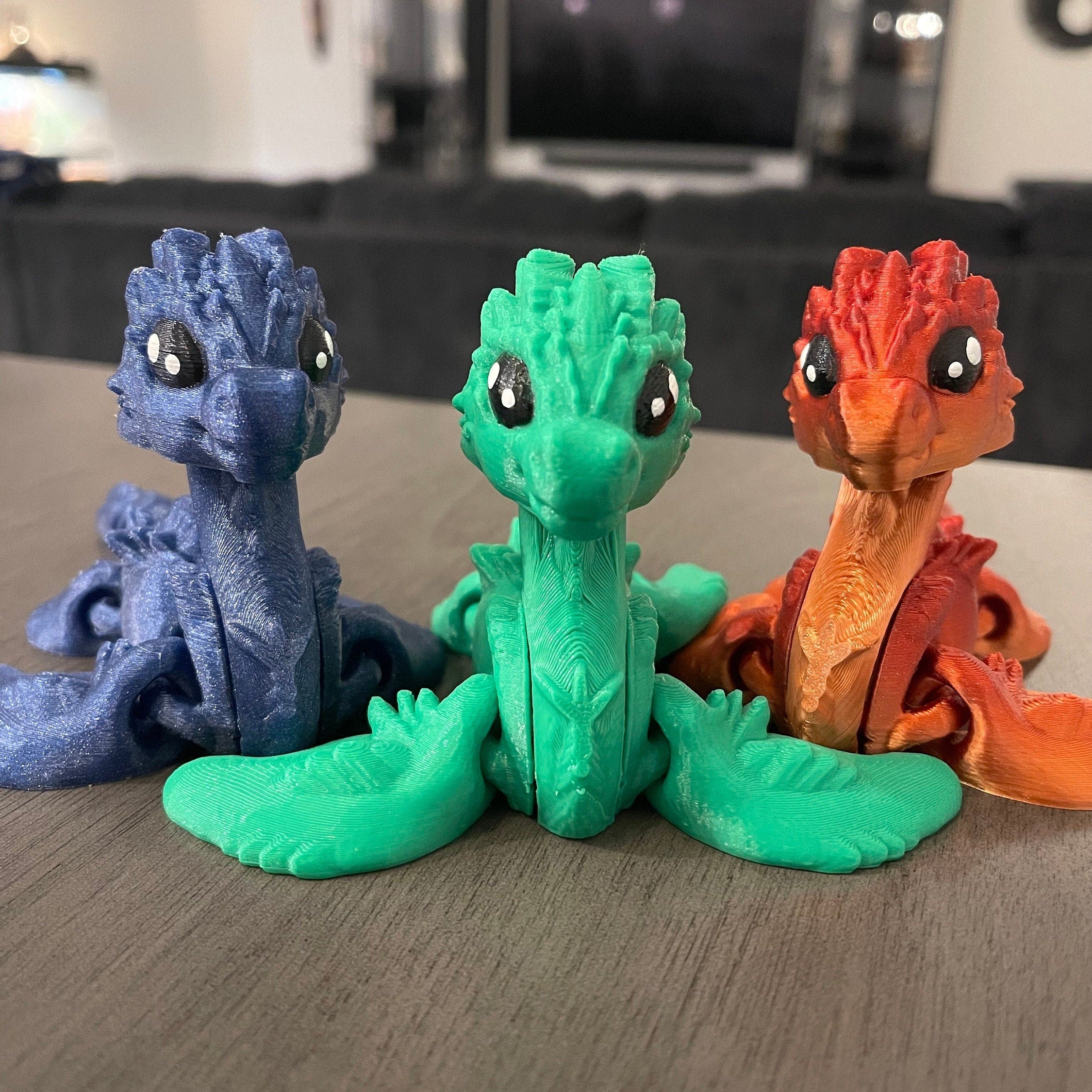Loch Ness Monster 3D Printed Articulating Loch Ness Nessie-Create Fantasy Crafts