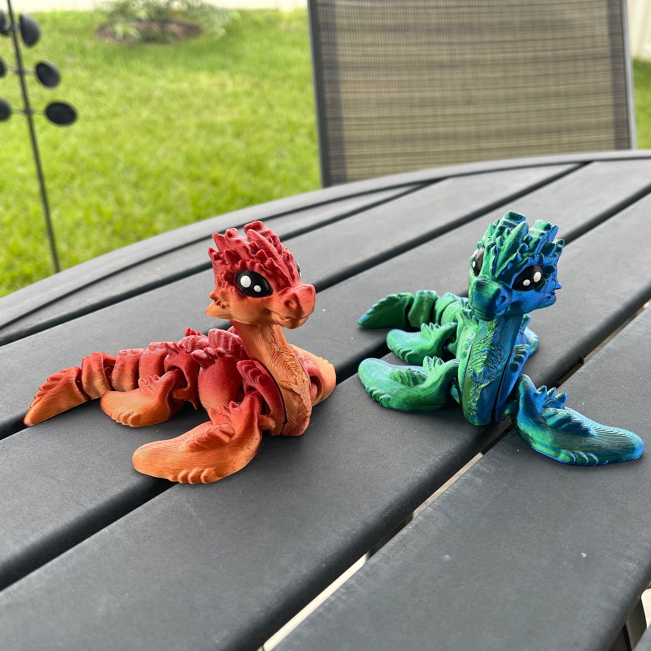 Loch Ness Monster 3D Printed Articulating Loch Ness Nessie-Create Fantasy Crafts