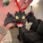 Hanging 3D Printed Articulating Dragon Ornament Choose your Color Holiday Gift Christmas-Create Fantasy Crafts