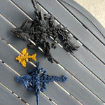 Black, Blue, and Gold Dragon Combo Set Large or Extra Large 3D Print Articulating Dragons-Create Fantasy Crafts