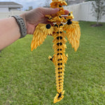 Sunflower Dragon Articulating 3D Print Gift Toy Decor-Create Fantasy Crafts