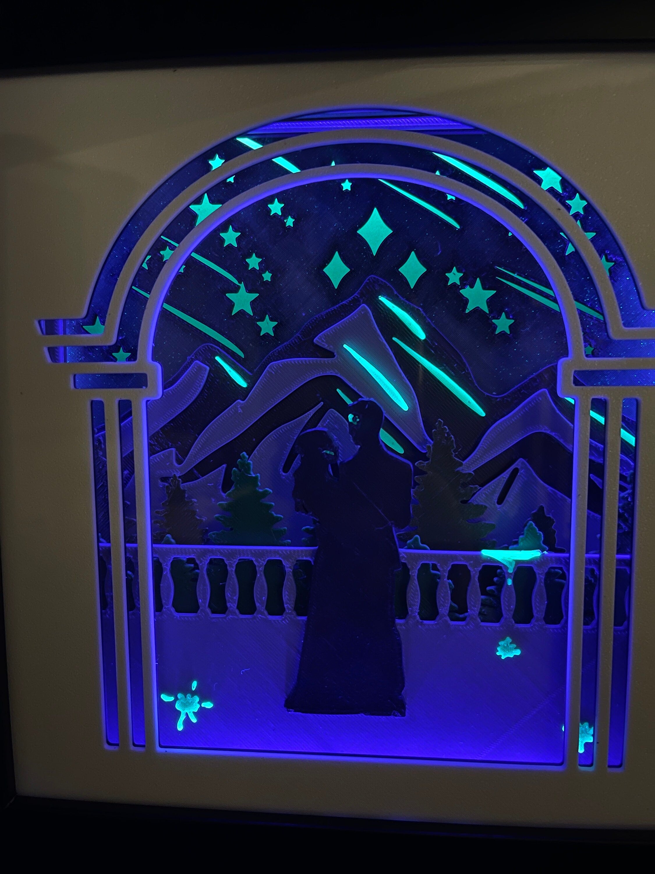Starfall Inspired Light Box - Glow in the Dark Black Light Edition-Create Fantasy Crafts