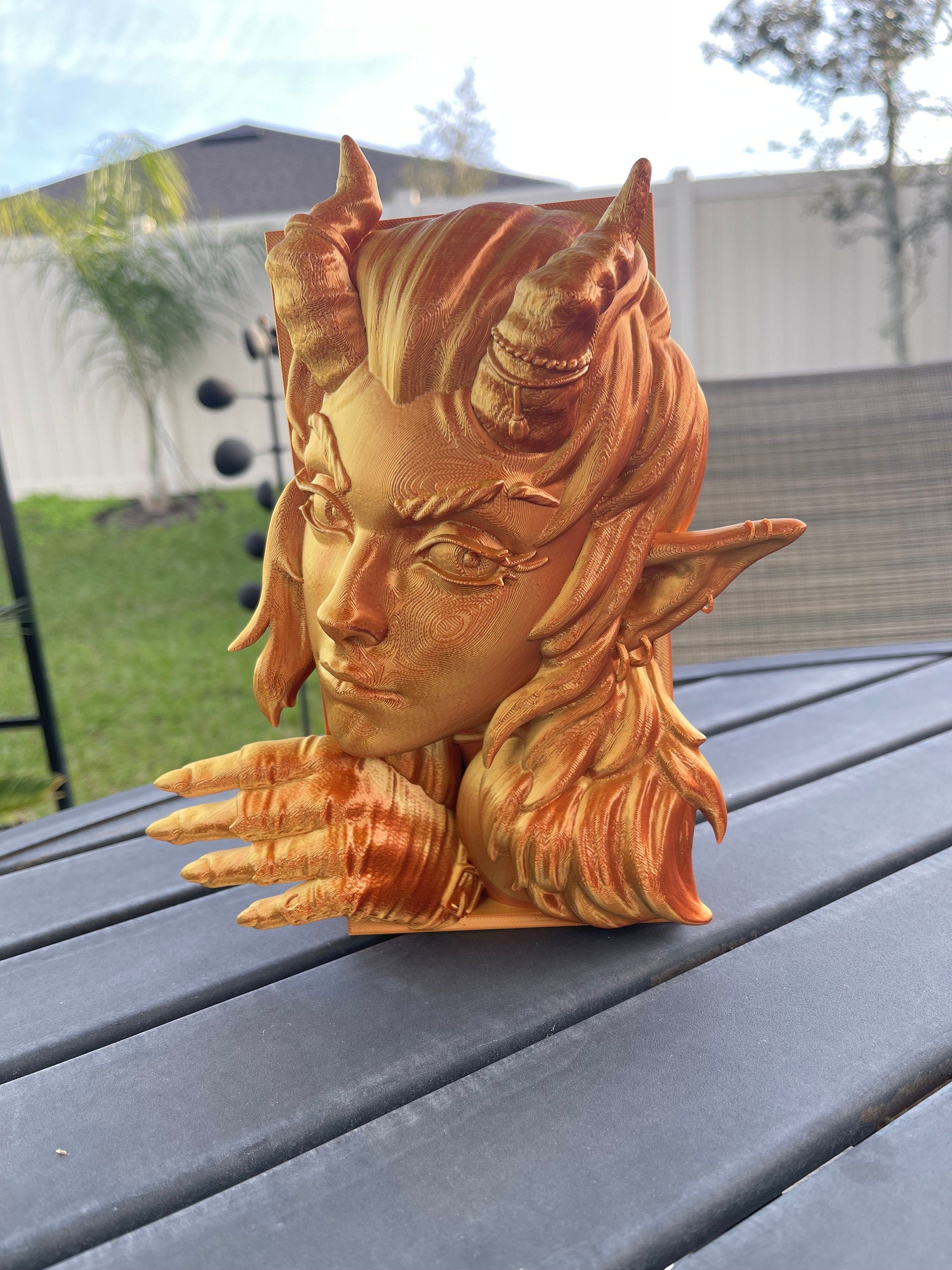 Fairy Book Nook 3D Printed Choose Color Fantasy Book Shelf Decor Book End 4x8 Horror Devil-Create Fantasy Crafts