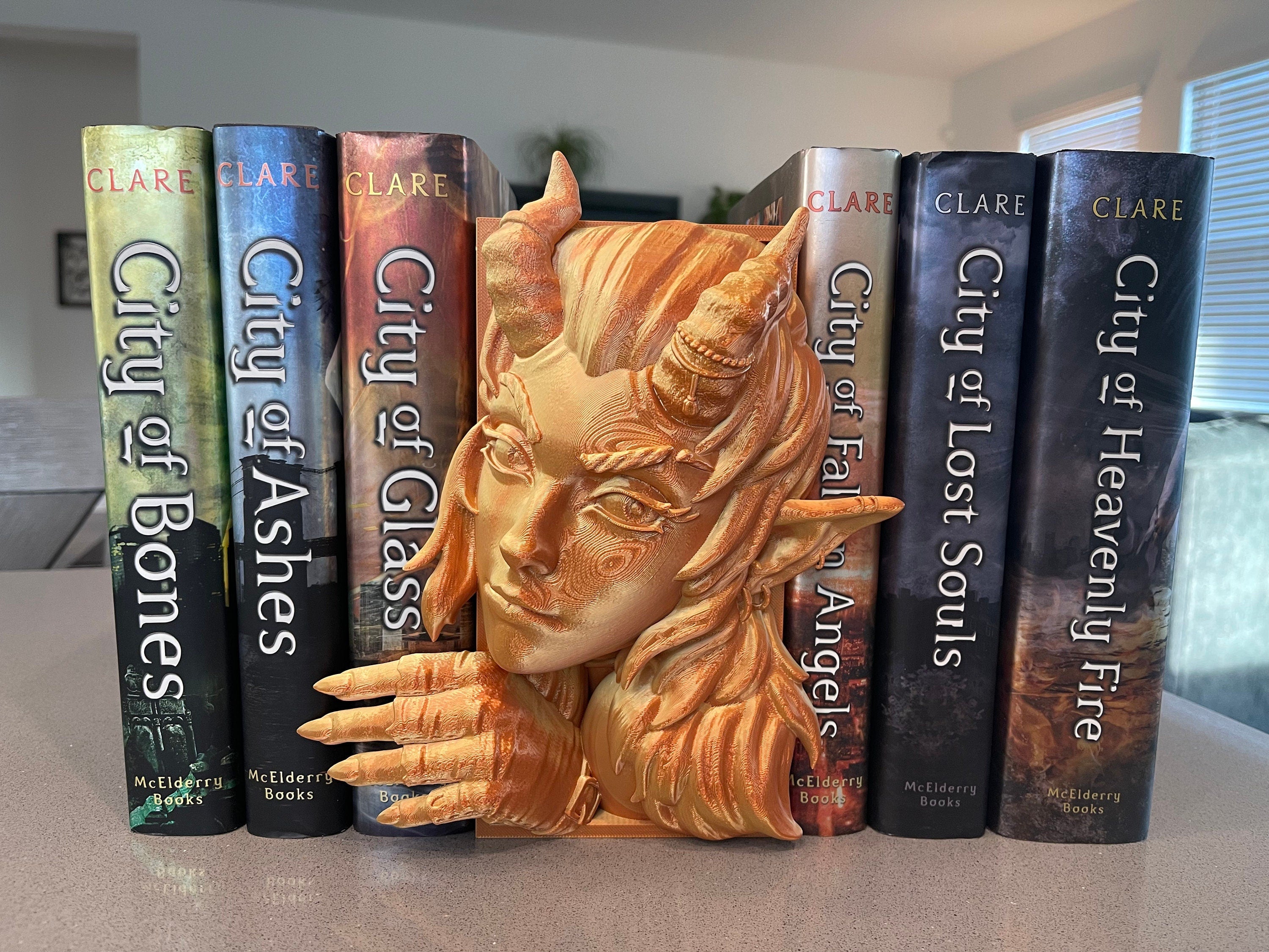 Fairy Book Nook 3D Printed Choose Color Fantasy Book Shelf Decor Book End 4x8 Horror Devil-Create Fantasy Crafts