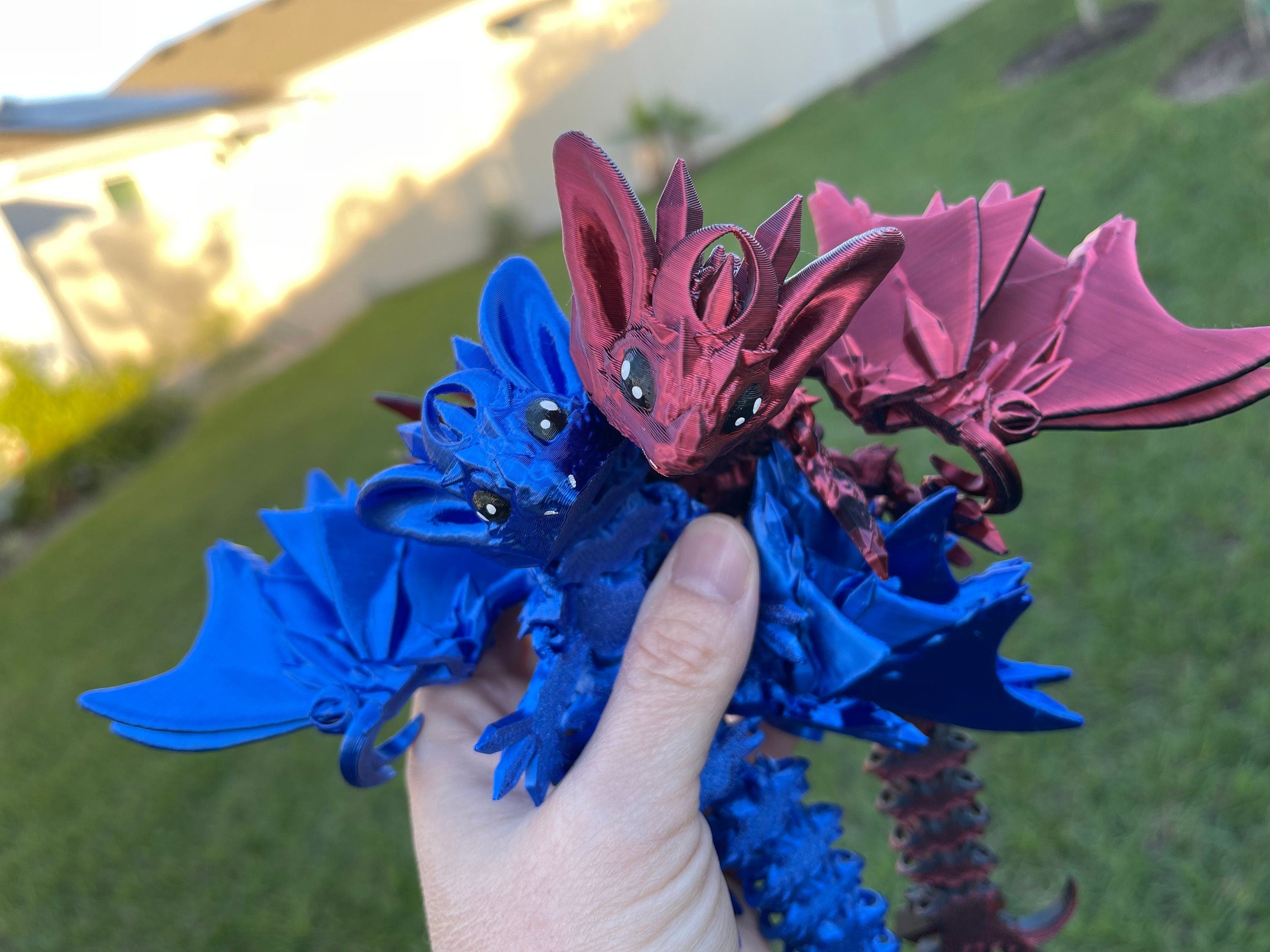 3D Print Winged Bat Dragon Articulated Nightwing Dragon-Create Fantasy Crafts