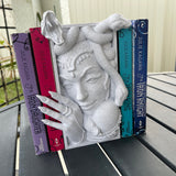 Medusa Book Nook 3D Printed Choose Color Fantasy Book Shelf Decor Book End 4x8 Horror Gorgo Gorgons-Create Fantasy Crafts
