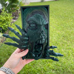 Zombie Book Nook 3D Printed Choose Color Fantasy Book Shelf Decor Book End 4x8 Horror-Create Fantasy Crafts