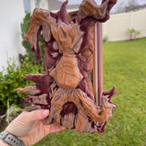 Scary Tree Book Nook 3D Printed Choose Color Fantasy Book Shelf Decor Book End 4x8 Horror-Create Fantasy Crafts