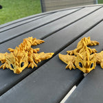 3D Print Baby Gold Articulating Dragon Gold Dragon Gift Bookself Decor-Create Fantasy Crafts