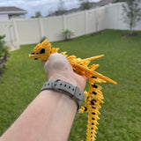 Sunflower Dragon Articulating 3D Print Gift Toy Decor-Create Fantasy Crafts
