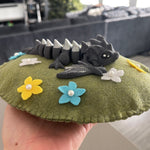 Gray Wyvern Iron Teeth and Spikes Silk Wings 3D Print Dragon Gift Bookself Décor-Create Fantasy Crafts