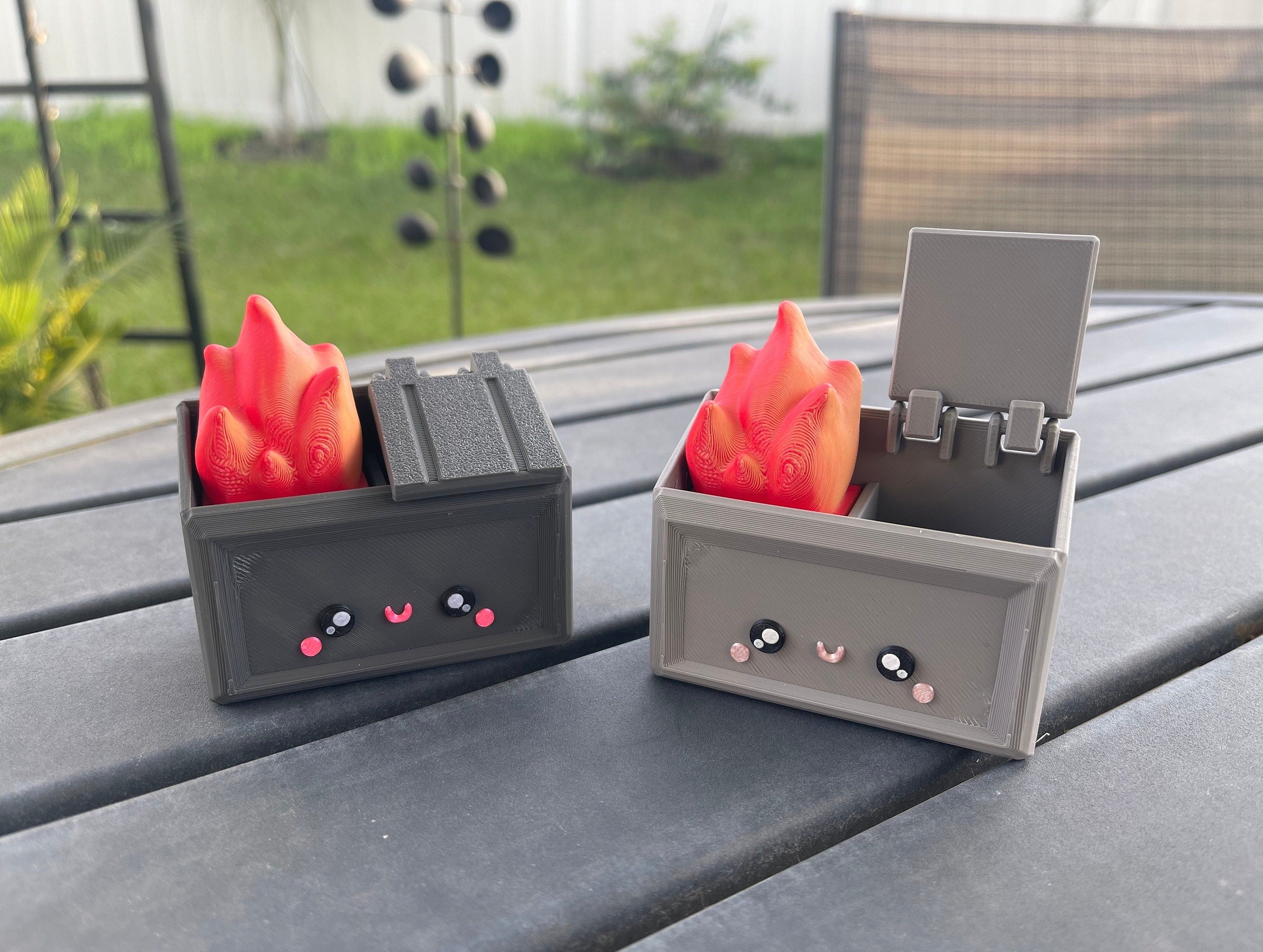 3D Print - Dumpster Fires - Gift Fidget Toy Decor-Create Fantasy Crafts