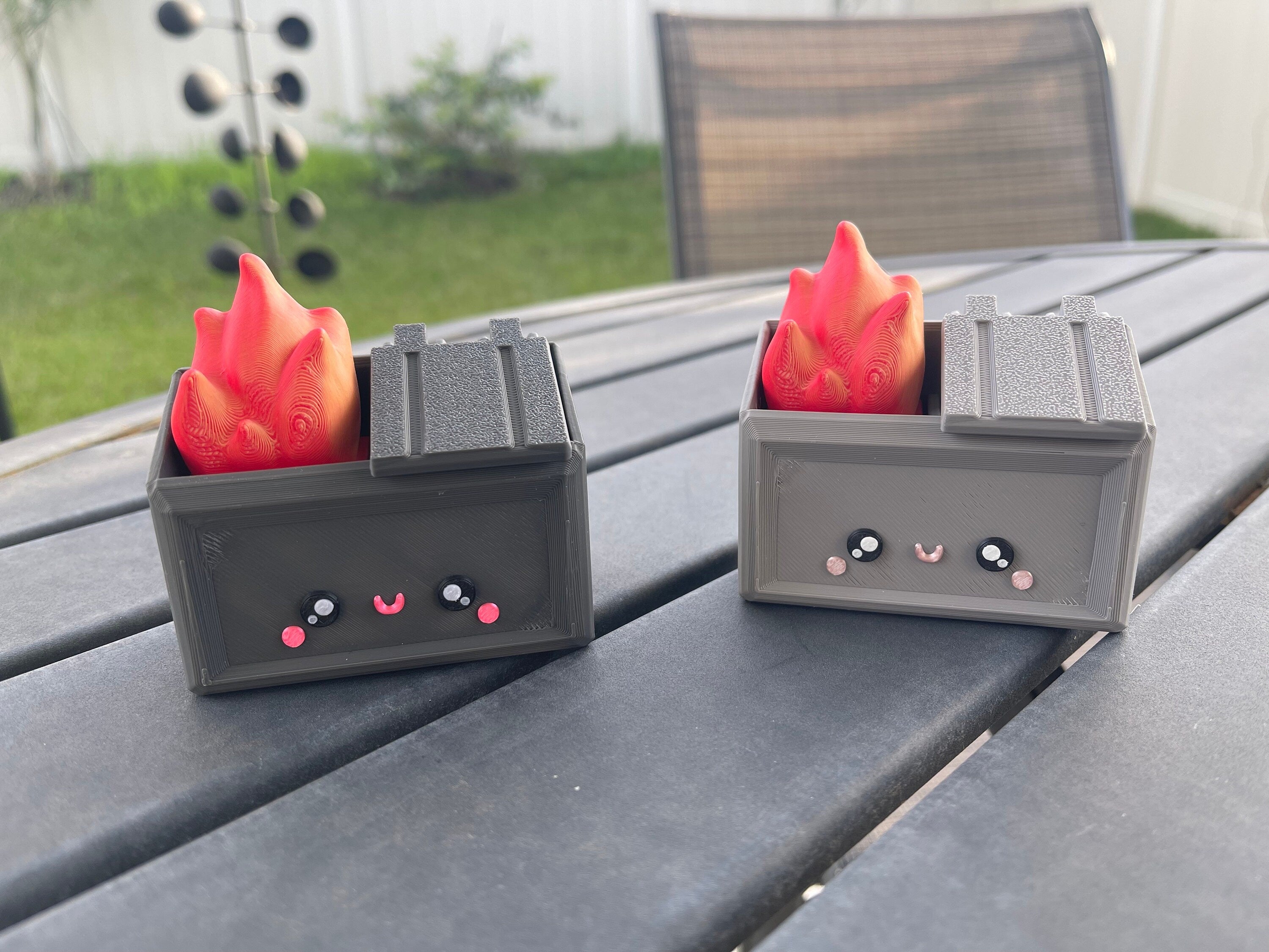 3D Print - Dumpster Fires - Gift Fidget Toy Decor-Create Fantasy Crafts
