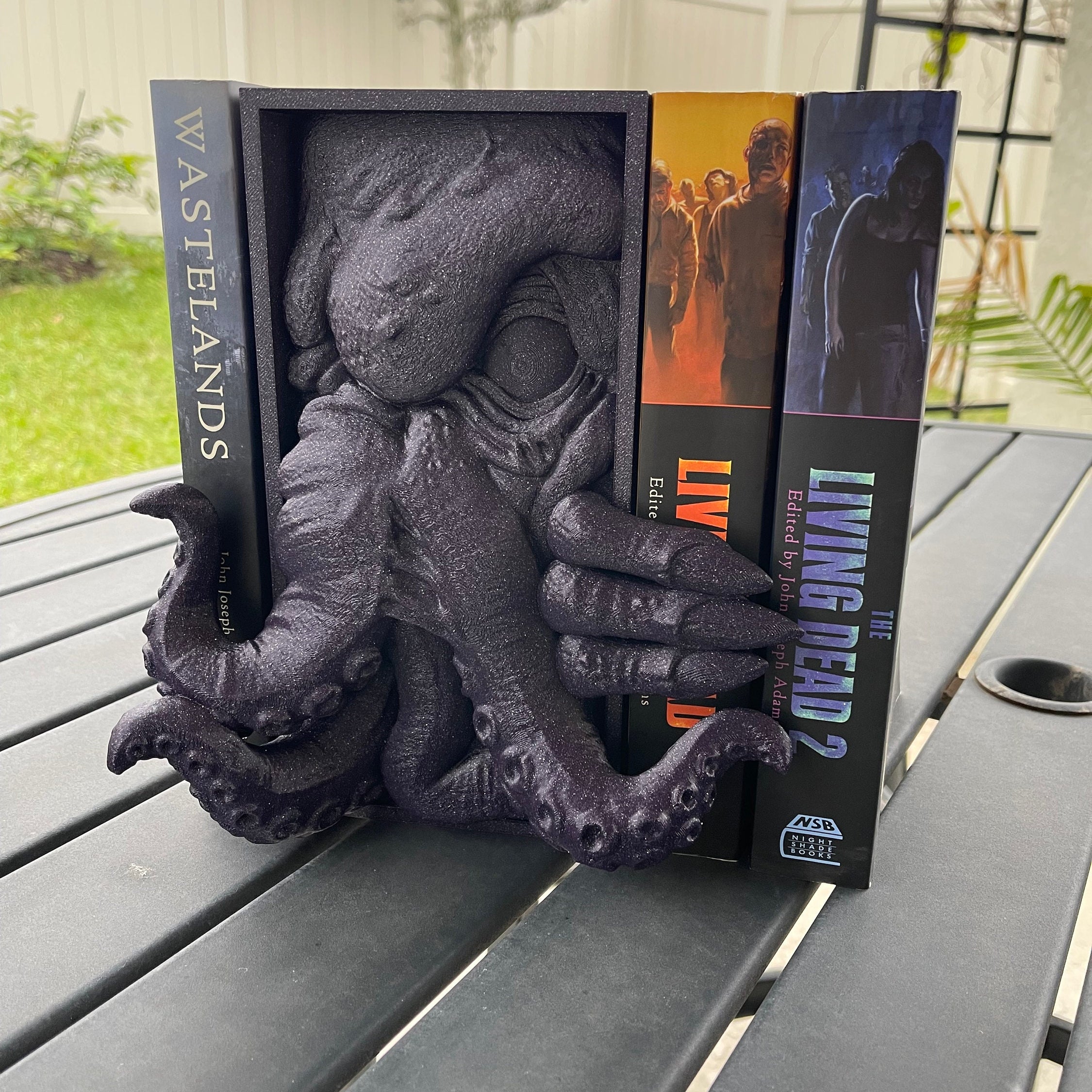 Octopus Book Nook 3D Printed Choose Color Fantasy Book Shelf Decor Book End 4x8 Horror-Create Fantasy Crafts