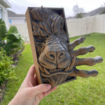Werewolf Book Nook 3D Printed Choose Color Fantasy Book Shelf Decor Book End 4x8 Horror-Create Fantasy Crafts