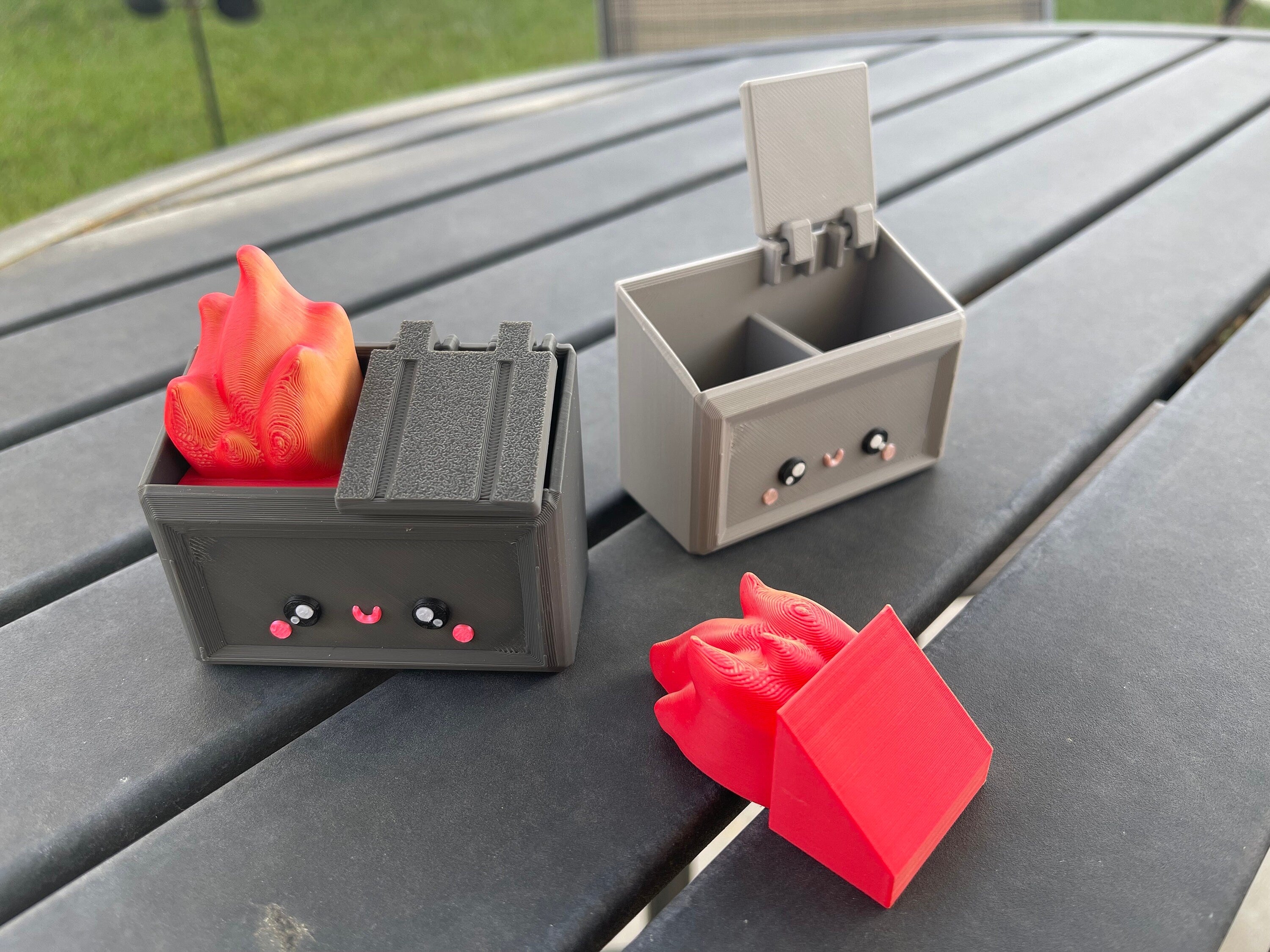 3D Print - Dumpster Fires - Gift Fidget Toy Decor-Create Fantasy Crafts