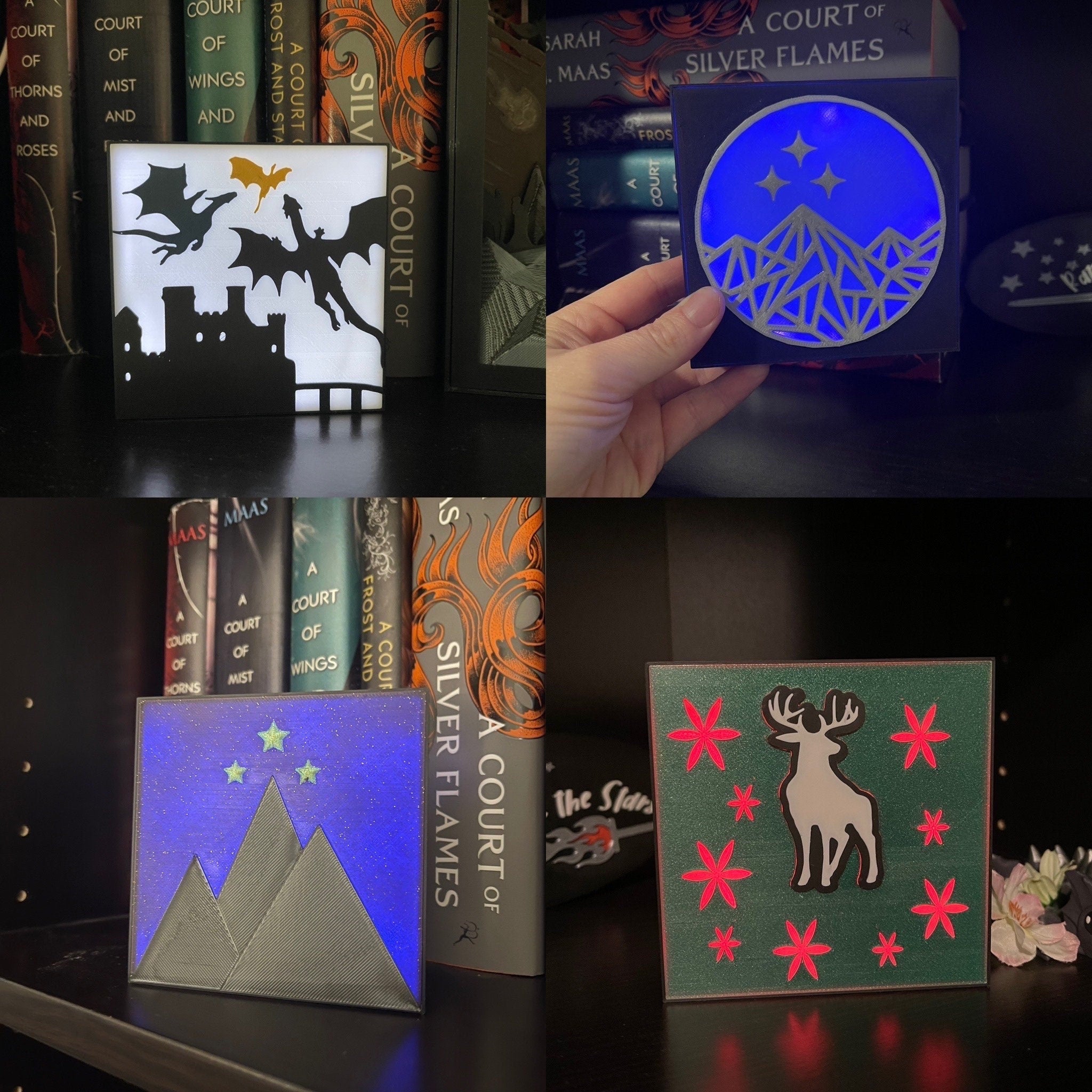 Mini Lightboxes - 3d Print - Bookish Themes-Create Fantasy Crafts