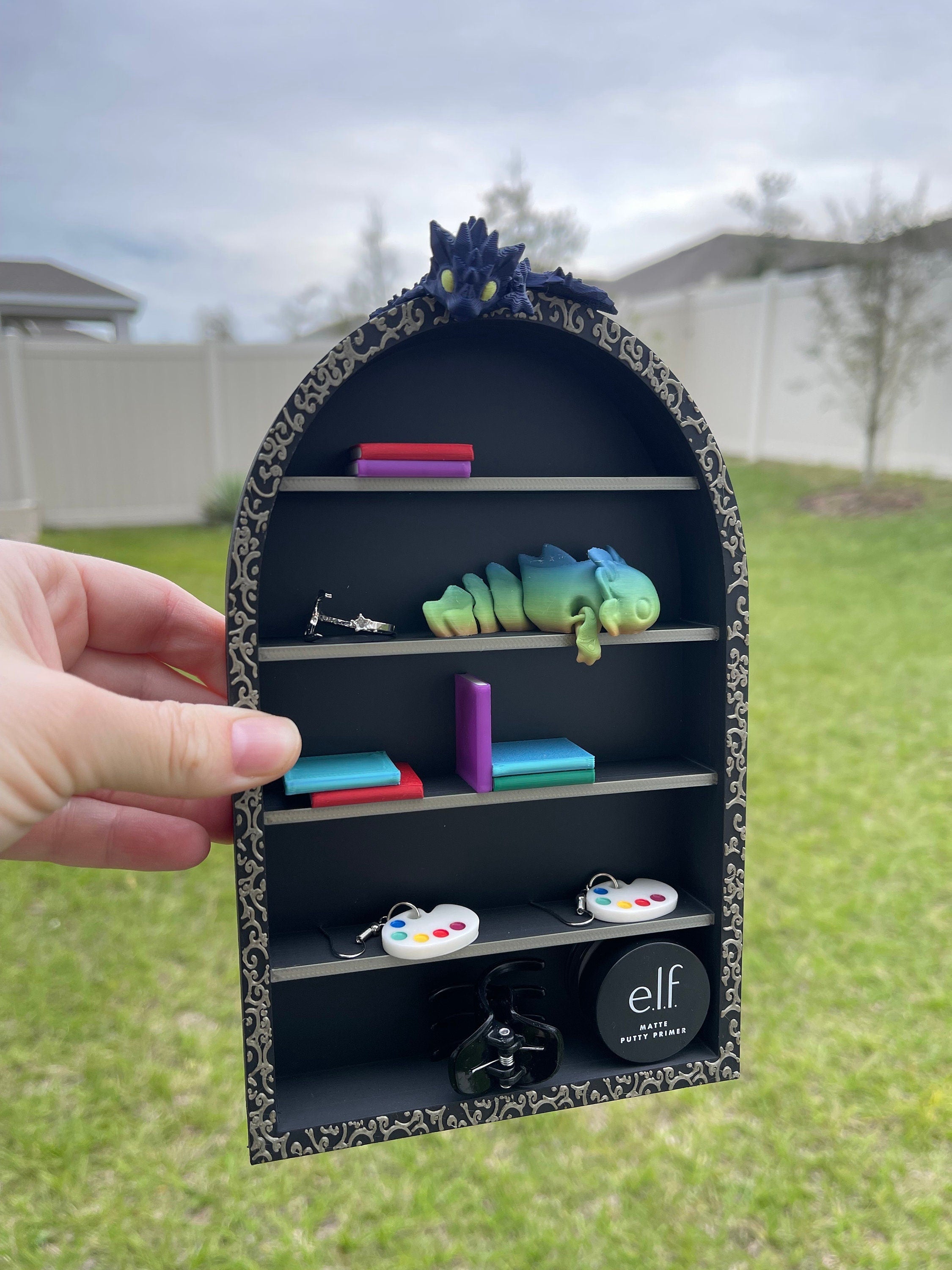 3D Print - Arched Mini Bookshelf-Create Fantasy Crafts