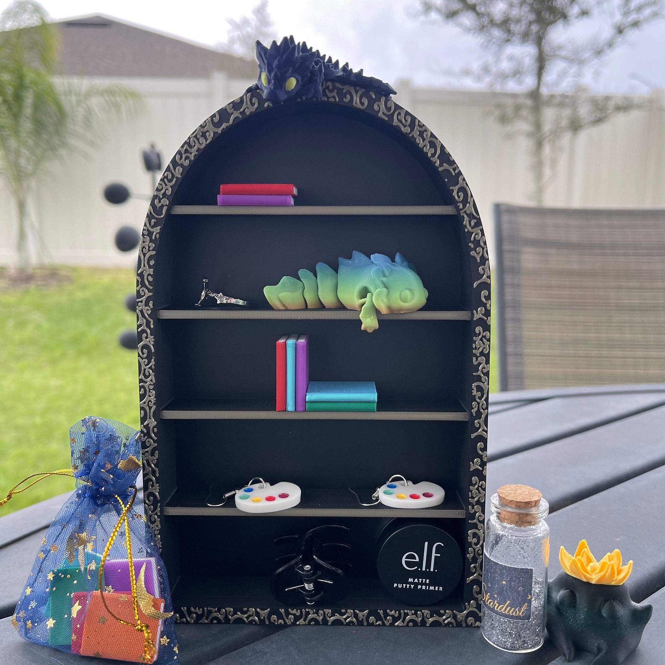 3D Print - Arched Mini Bookshelf-Create Fantasy Crafts
