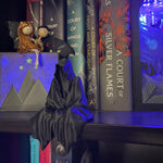 Sitting Ghost Figurine with Tea Cup 3D Print Book Self Decor Bookish Merch Grim Reaper Customizable Size and Color-Create Fantasy Crafts