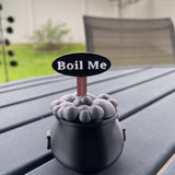 3D Print Cauldron with Boil Me or Blessed sign-Create Fantasy Crafts