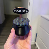 3D Print Cauldron with Boil Me or Blessed sign-Create Fantasy Crafts