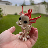 Hellhound Chihuahua Dog Articulated 3D Printed Desk Horror Goth Decor Fidget Creepy Cute-Create Fantasy Crafts