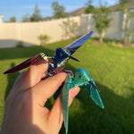 Small Hummingbird 3D Print Articulating Figure Home Decor Customizable Choose Color-Create Fantasy Crafts