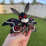 Mothman Articulated 3D Printed Desk Horror Goth Decor Fidget Creepy Cute Cryptid-Create Fantasy Crafts